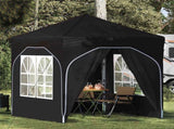 Pop-up Party Tent 192 x 192 x 245 cm Black 42019843