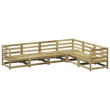 6 Piece Garden Sofa Set Impregnated Wood Pine 3299455