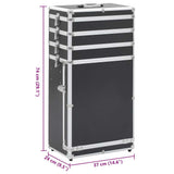 Make-up Trolley Aluminium Black 91812