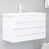 Sink Cabinet White Engineered wood 80 x 38.5 x 48 cm Sink Cabinet 804701