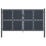 ZNTS Garden Gate Steel 300x125 cm Anthracite 144525