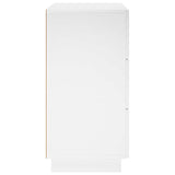 Sideboard High Gloss White 70 x 38 x 75 cm Engineered Wood 8011526