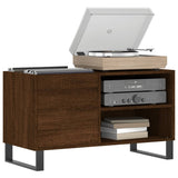 Record Cabinet Brown Oak 85x38x48 cm Engineered Wood 831715