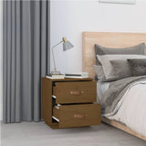 Bedside Cabinets 2 pcs Honey Brown 40x34x45 cm Solid Wood Pine 818332