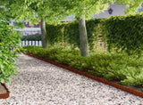 Lawn Edging 30 pcs 103 x 10 cm Steel Rusty 8008348