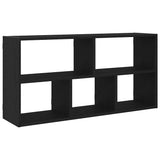 Wall Shelf Black Oak 100x25x50 cm Engineered Wood 868070