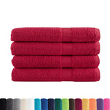 Premium Sauna Towels SOLUND 4 pcs Red 80x200 cm 600 gsm 137411