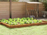 Snail Fence 16 pcs Rusty 50 x 3.5 x 25 cm Weathering Steel 874857