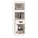Highboard White 34x40x108,5 cm Solid Wood Pine 820153