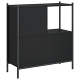 Bookcase Black 72x28x77,5 cm Engineered Wood 838878