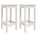 3 Piece Bar Set White Solid Wood Pine 3124728