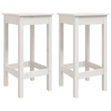 3 Piece Bar Set White Solid Wood Pine 3124728