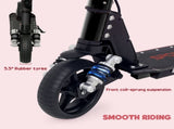 Folding Electric Scooter for Kids, with Dual Brakes, Front Suspension, LED Colourful Lights, Black T3398P349453