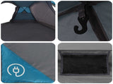 Trekking Tent with Rainfly Water-Resistant 3-Person Blue 42042219
