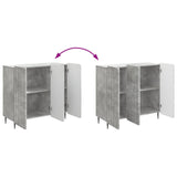 Sideboard Concrete Grey 89 x 34.5 x 82 cm Engineered Wood 894418