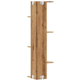 ZNTS Wall Corner Shelf Artisian Oak 36.5x36.5x140 cm Engineered Wood 852635