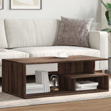 Coffee Table Brown Oak 102x55x35 cm Engineered Wood 848016