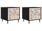 Bedside Cabinet MAINZ 2 pcs Black Oak 36 x 33 x 51 cm 8007260