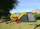4-5 Person Pop-up Camping Tent Family Tent w/ 2 Mesh Windows & PVC Windows Portable Carry Bag for T3398P348708
