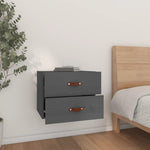 ZNTS Wall-mounted Bedside Cabinet Grey 50x36x40 cm 820980