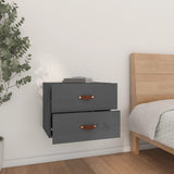 ZNTS Wall-mounted Bedside Cabinet Grey 50x36x40 cm 820980