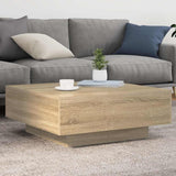 Coffee Table Sonoma Oak 80x80x31 cm Engineered Wood 836583