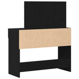 Dressing Table Black Oak 100 x 40 x 120 cm Engineered Wood 868862