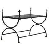245940 Bench Vintage Style Metal 83x42x55 cm Black