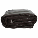 Tarpaulin 650g / m Brown 2.5 x 4.5 m Canvas with PVC Coating 42017725