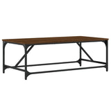 Coffee Table Brown Oak 100x50x35 cm Engineered Wood 835333