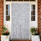 Insect Curtain White and Grey 118x220 cm Chenille 315134