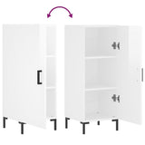 Sideboard High Gloss White 34.5x34x90 cm Engineered Wood 828542