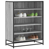 Shoe Cabinet Grey Sonoma 75x38x97.5 cm Engineered Wood and Metal 3300873