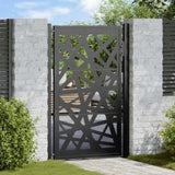 Garden Gate Black 100x150 cm Steel Light Design 4100951