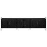 TV Cabinet 167.5 x 33 x 50 cm Black Oak Engineered Wood 8013746