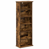 CD Cabinet 2 pcs Smoked Oak 32 x 17 x 92 cm Engineered Wood 8012755