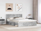 Bed Frame Concerte Grey 150 x 200 cm Solid Pine Wood 3411402