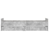 Bed Frame Concrete grey Engineered Wood 90x190 cm Single 3207381