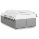 Bed Frame without Mattress Light Grey 120x190 cm Small Double Fabric 3284715