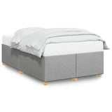 Bed Frame without Mattress Light Grey 120x190 cm Small Double Fabric 3284715