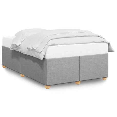 Bed Frame without Mattress Light Grey 120x190 cm Small Double Fabric 3284715
