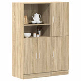 ZNTS 2 Piece Kitchen Cabinet Set Sonoma Oak Engineered Wood 3324144