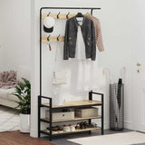 Coat Rack Sonoma Oak 95 x 34 x 184 cm Engineered wood 879960