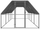 Outdoor Chicken Cage 2x8x2 m Galvanised Steel 3154373