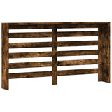 Radiator Cover Smoked Oak 149x20x82 cm Engineered Wood 852703