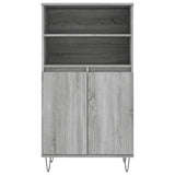 Highboard Grey Sonoma 60x36x110 cm Engineered Wood 831490