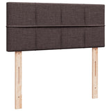 Box Spring Bed with Mattress Dark Brown 120x200 cm Fabric 3285858