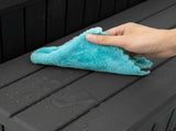 Hot Tub Step with Storage 2-Step Black 93 x 57 x 35 cm PP 42045238
