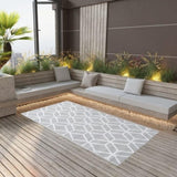 Outdoor Carpet ARAKIL Grey 190x290 cm PP 310423