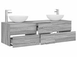 Bathroom Cabinet Set 3 pcs Grey Sonoma 49.5 x 35 x 63 cm 3405800